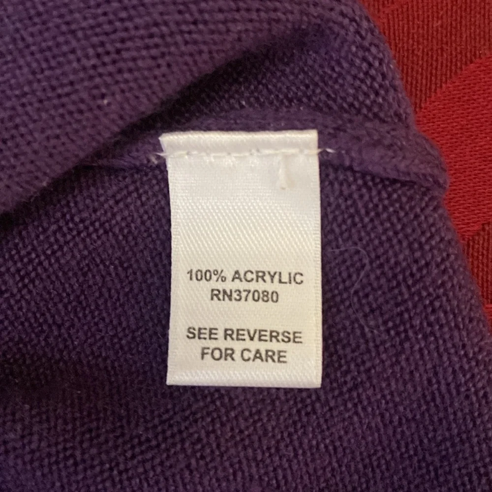 Cato purple sleeveless sweater. Size 14/16W - Picture 6 of 7